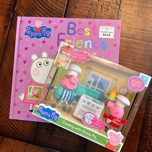 Peppa Pig Book & Figurines Bundle